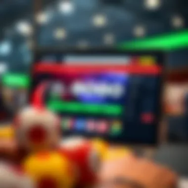 A digital interface showcasing a free lottery website