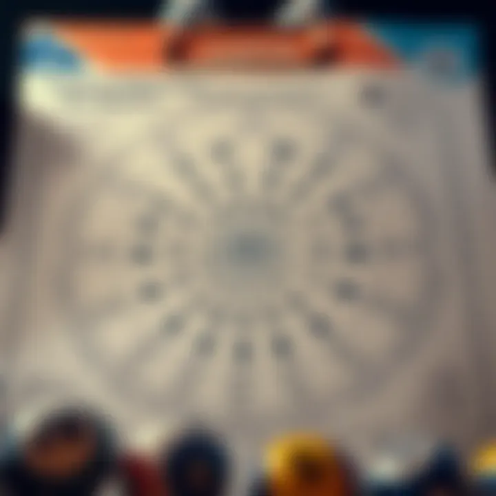 An intricate diagram explaining lottery selection strategies