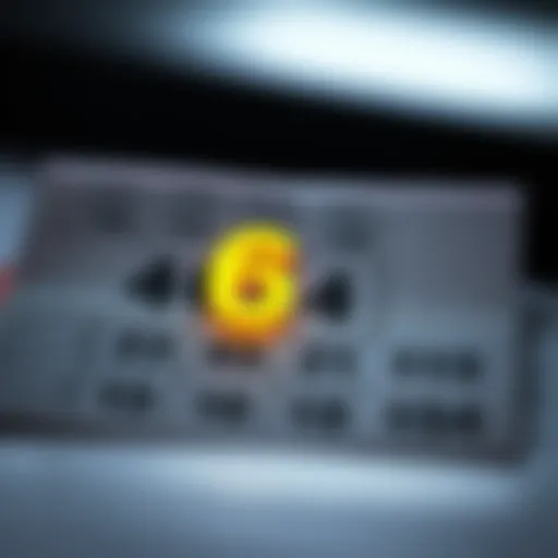 Highlighted Numbers on a Lottery Ticket A lottery ticket with numbers highlighted